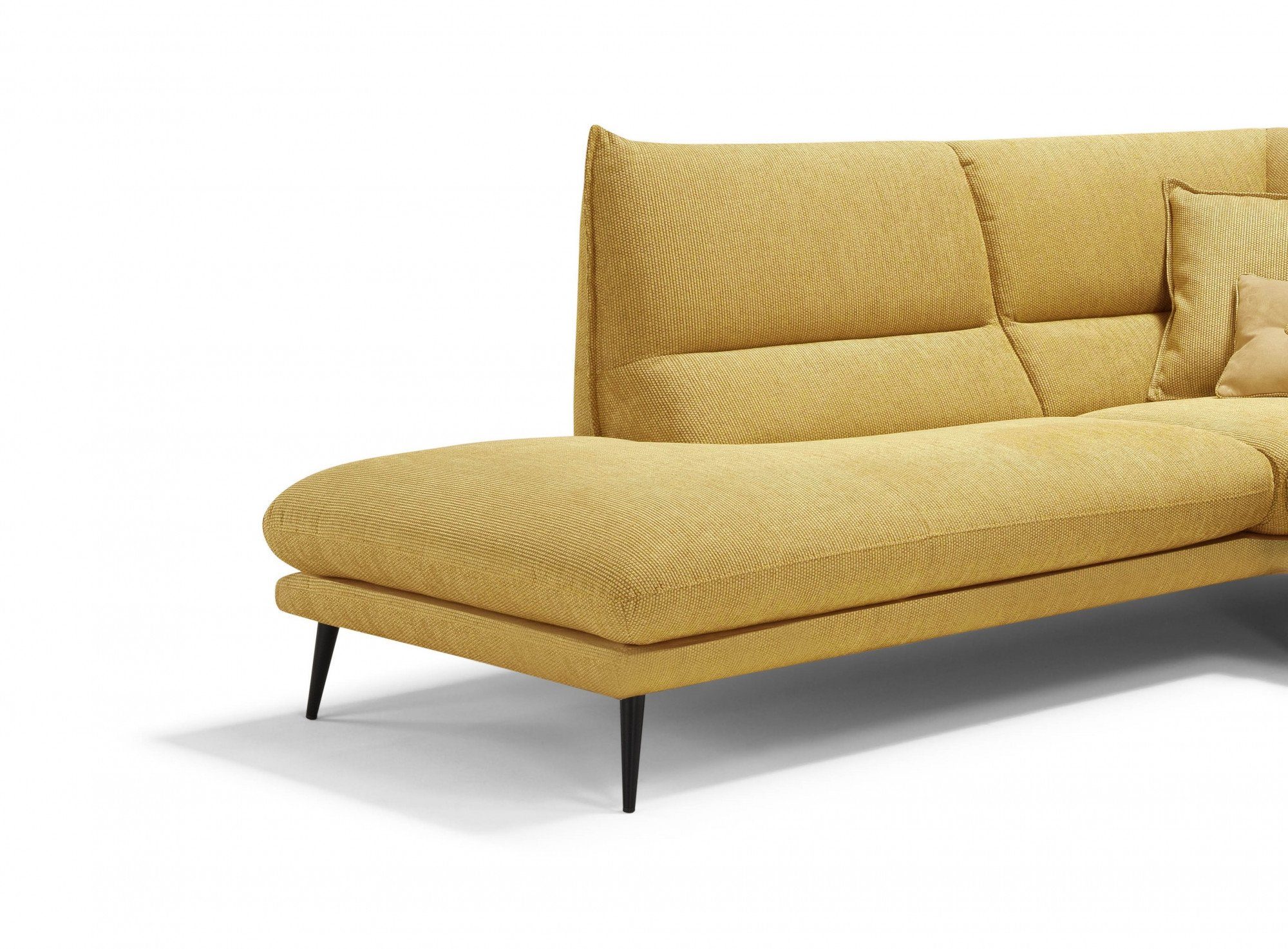Egoitaliano Ecksofa FUNNY, hochwertiges & aktuelles Design, bequeme Rückenlehne, L-Form, toller Sitzkomfort, hochwertiger Strukturmix-Bezug, Breite 265cm
