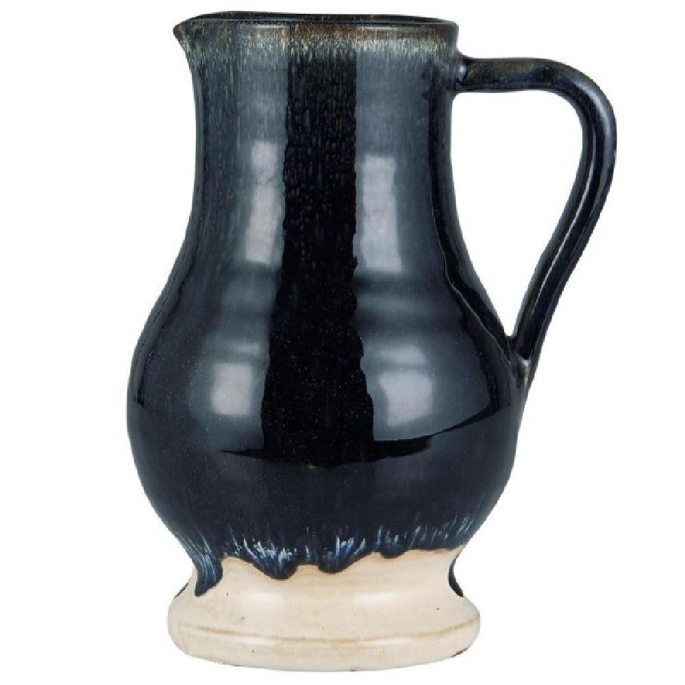 Ib Laursen Dekovase Ib Laursen Vase mit Henkel Avignon Rustikal Blau (24,5cm)