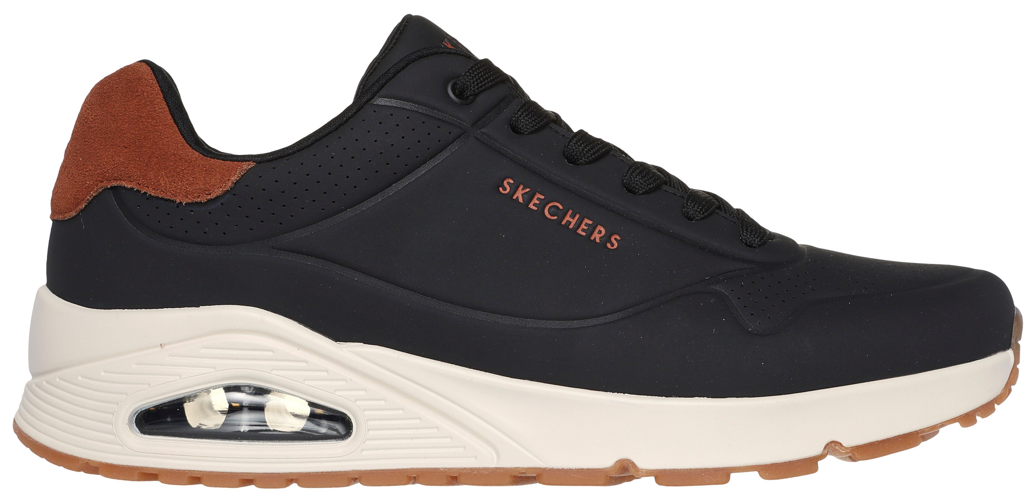 Skechers UNO-SUITED ON AIR Sneaker Freizeitschuh, Halbschuh, Schnürschuh mit modischer Keilsohle