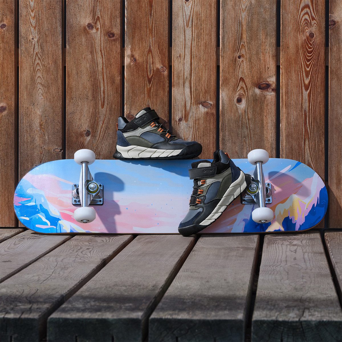 Geox GEOX FLEXYPER PRO, Warmfutter, Blau, kombiniert, Kinder Sneaker