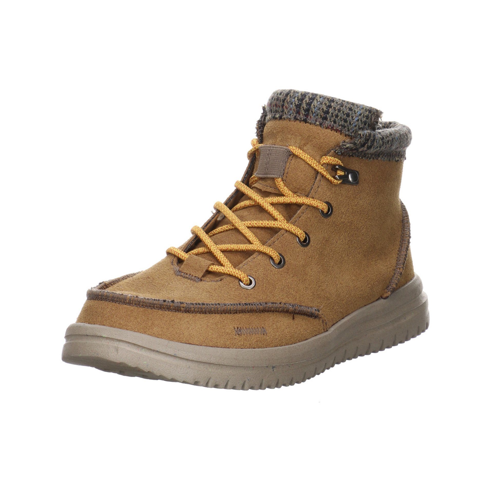 Hey Dude Bradley Eco Boots Leder-/Textilkombination uni Snowboots Leder-/Textilkombination Mustard