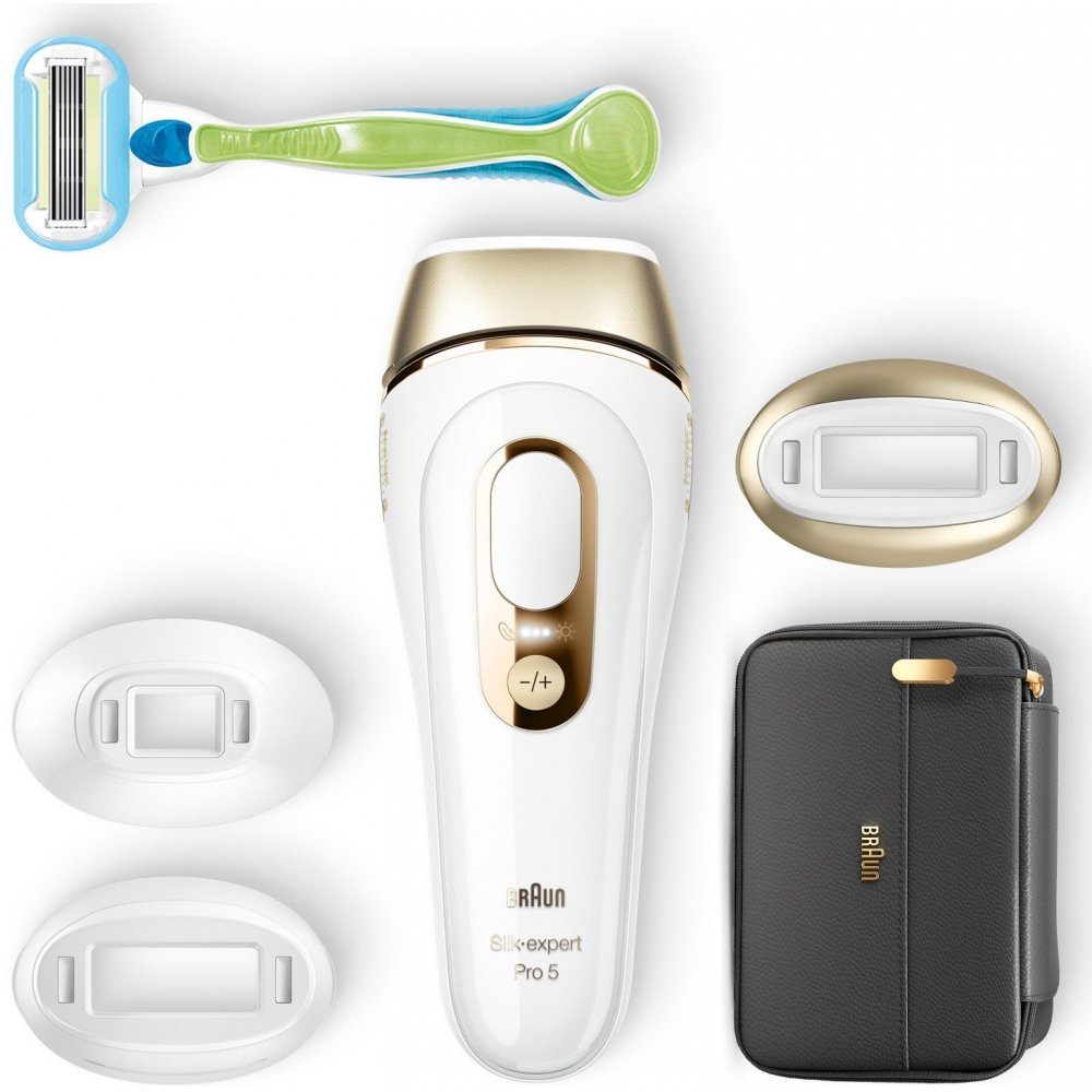 Braun IPL-Haarentferner Silk-expert Pro 5 PL5243 - IPL-Haarentferner - weiß/gold
