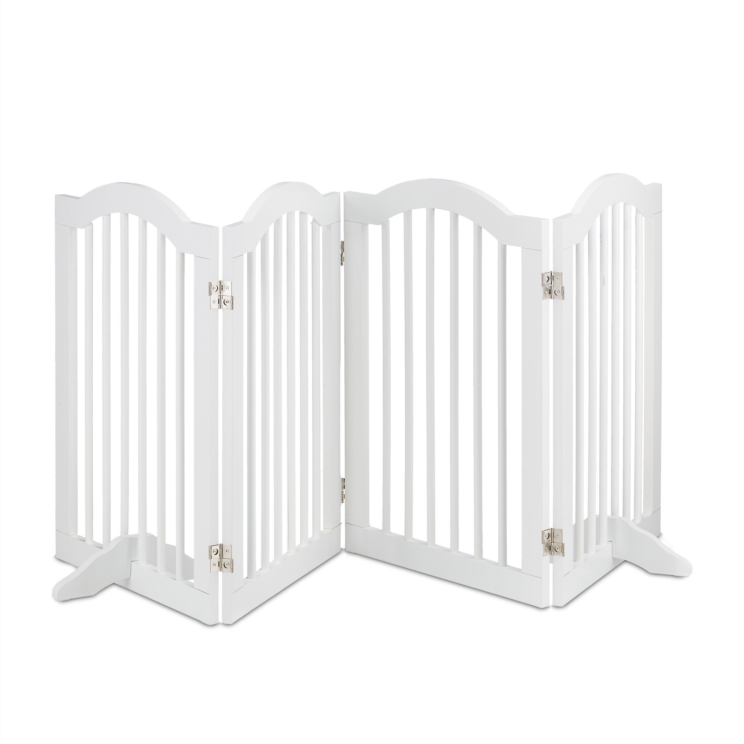 relaxdays Universalschutzgitter Weißes Absperrgitter 70 cm hoch