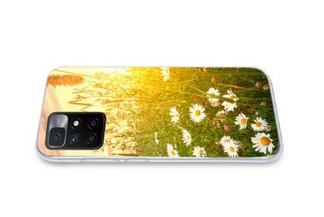 MuchoWow Handyhülle Blumen - Gänseblümchen - Natur - Sonne - Horizont, Phone Case, Handyhülle Xiaomi Redmi 10, Silikon, Schutzhülle