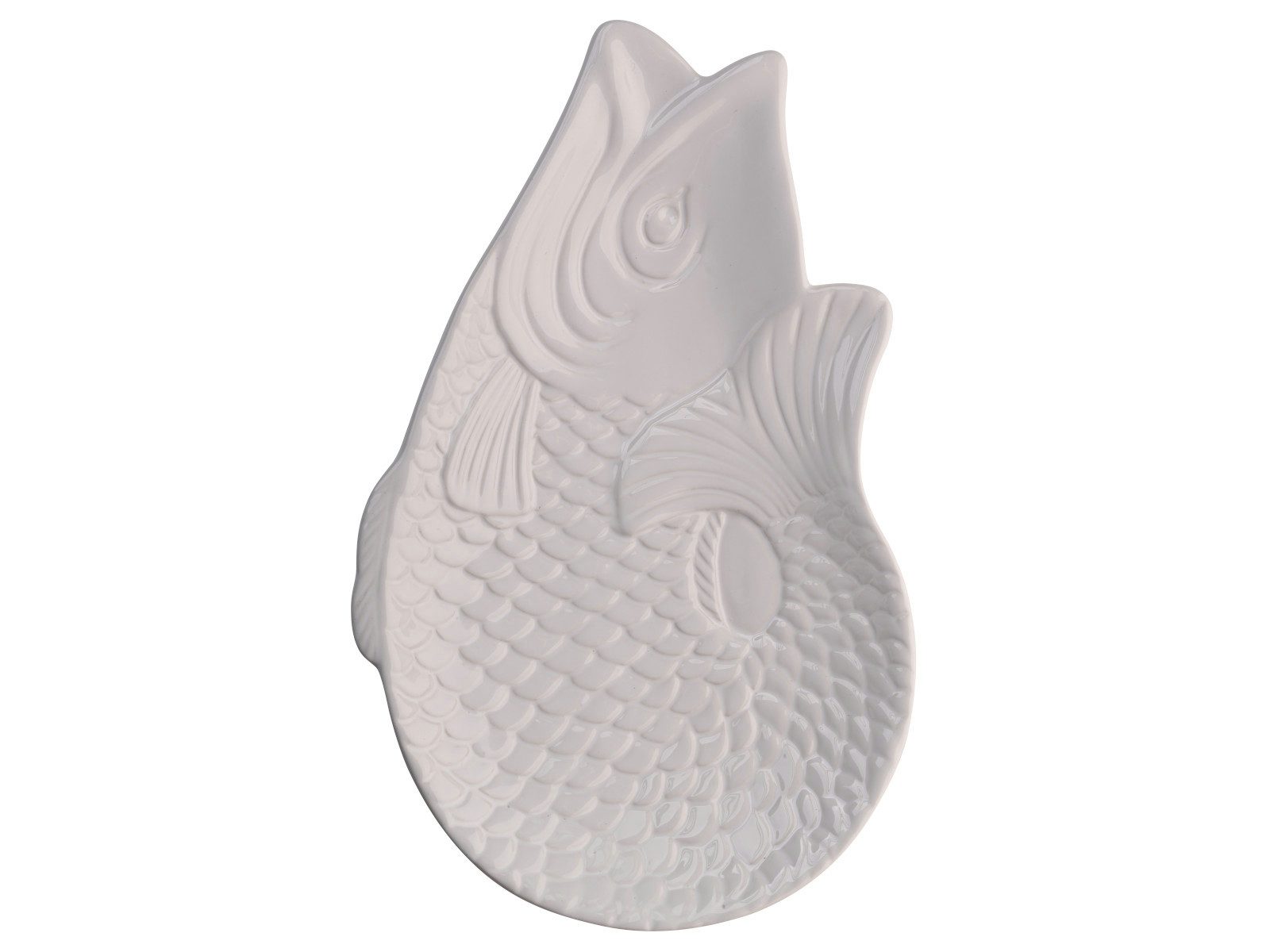 Giftcompany Dekoteller Monsieur Carafon Fisch Dekoteller weiß 25,3x16cm günstig online kaufen