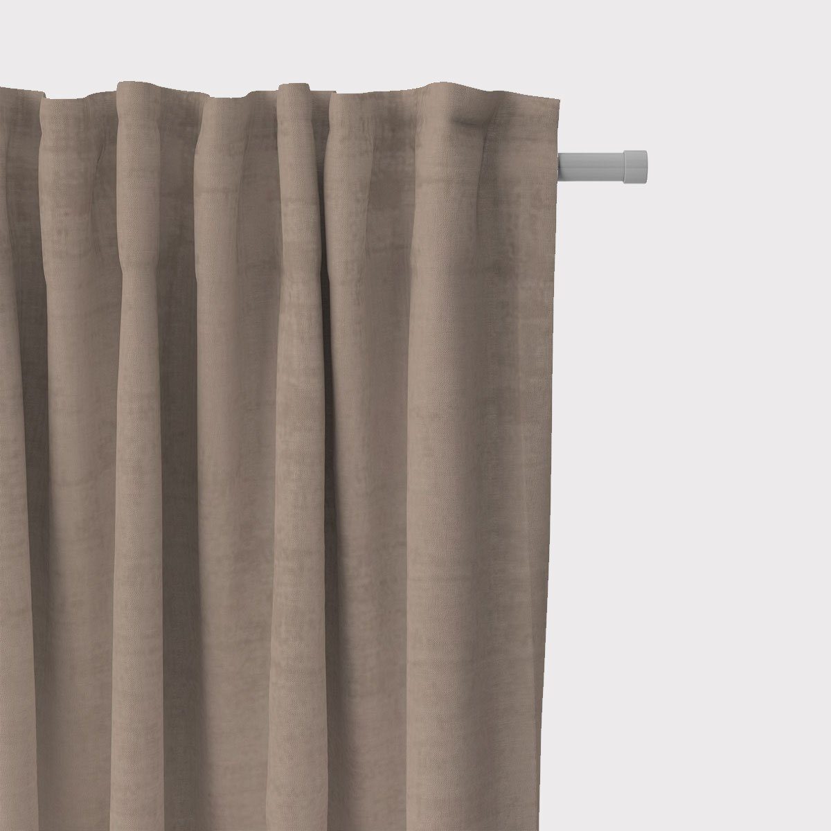 SCHÖNER LEBEN. Vorhang SCHÖNER LEBEN. Vorhang Velvet Marble Samt mit Struktur uni sand 245cm, Smokband, blickdicht, Samt, handmade