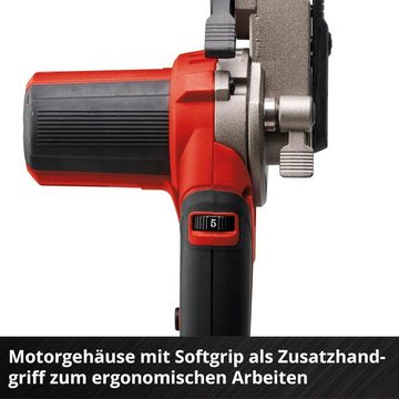 Einhell Akku-Bandschleifer Bandfeile TE-BF 18 Li 18VAkku 2.5 Ah 2 x Schleifarme 9 mm und 13 mm