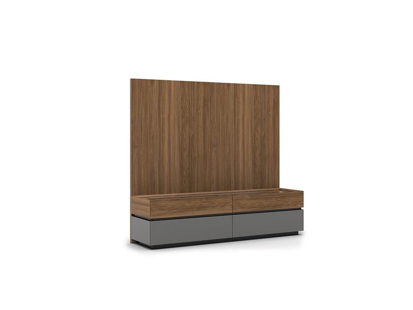 Xlmoebel Wohnwand Moderne TV-Wand aus Holz mit stilvollem Design und Stauraum, (1-St., Wohnwand), Hergestellt in Europa