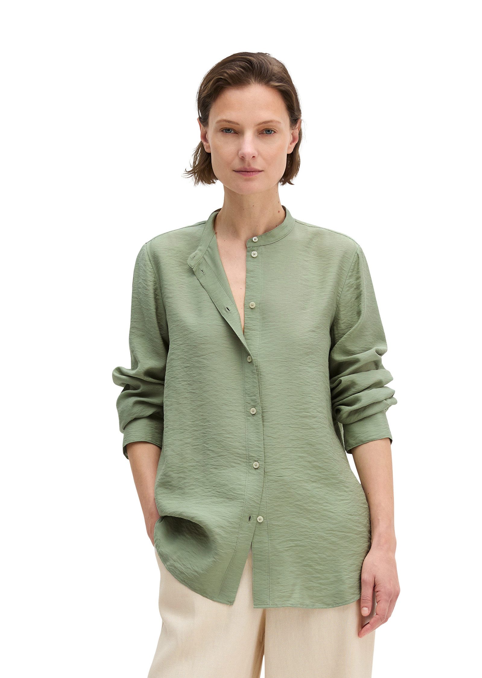 Marc O'Polo Langarmbluse aus Viskose-Mix günstig online kaufen