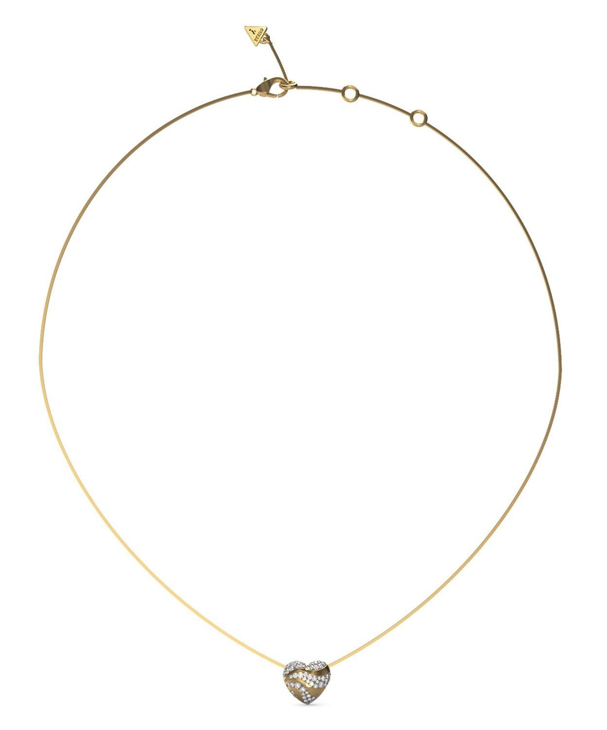 Guess Schlangenkette Herz Goldfarben gol...