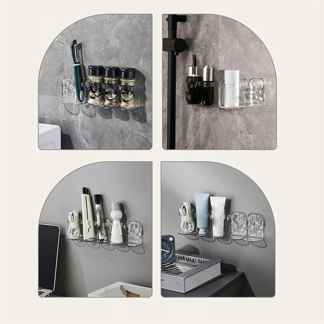 TUABUR Duschablage Badezimmerregale, für Make-up- Hautpflegeprodukte und Kleiderbügel