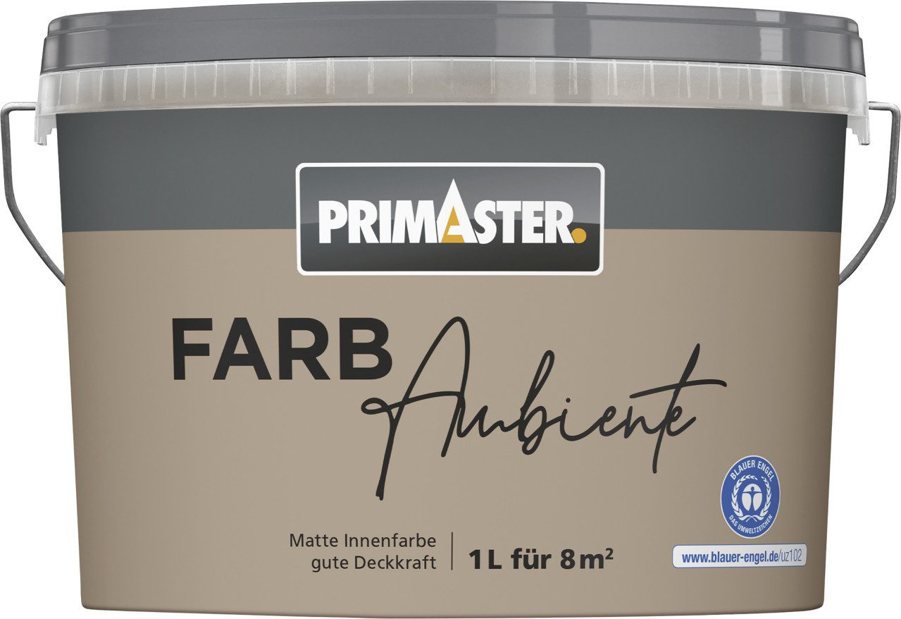 Primaster Wandfarbe Primaster Farbambiente Wandfarbe matt nougat 1 L