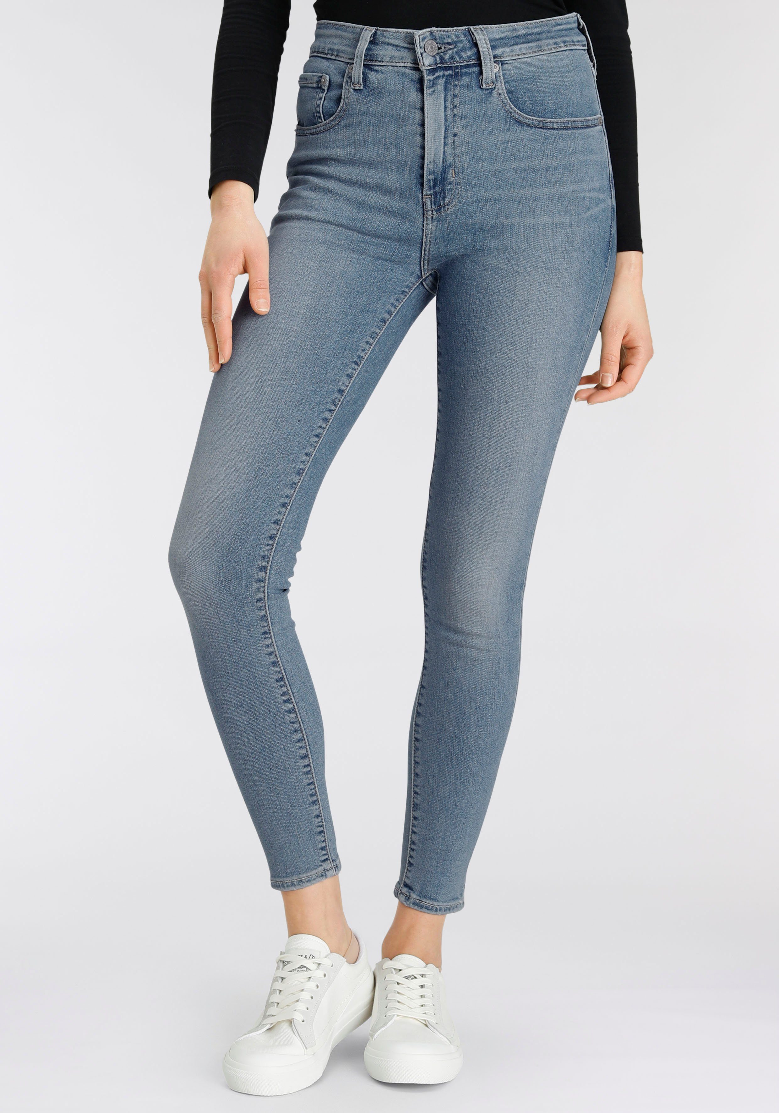 Skinny-fit-Jeans mit 721 skinny Levi's® Bund rise blue used-denim hohem High