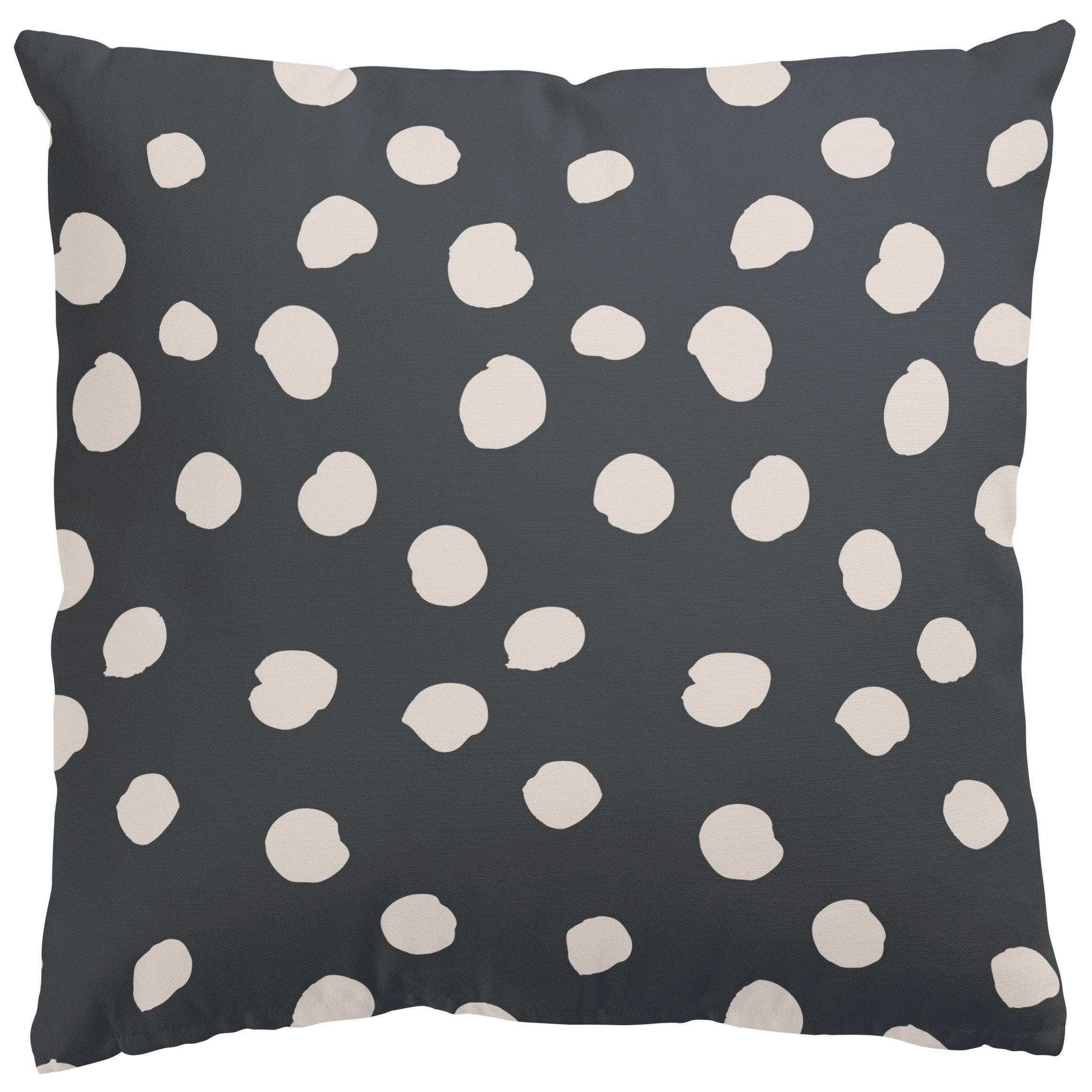 Bilderdepot24 Dekokissen drinnen Kissenhülle/ Sofakissen/ Zierkissen grau Muster Abstrakt, Bezug mit / ohne Füllung Zierkissen Outdoor Sofa Bett