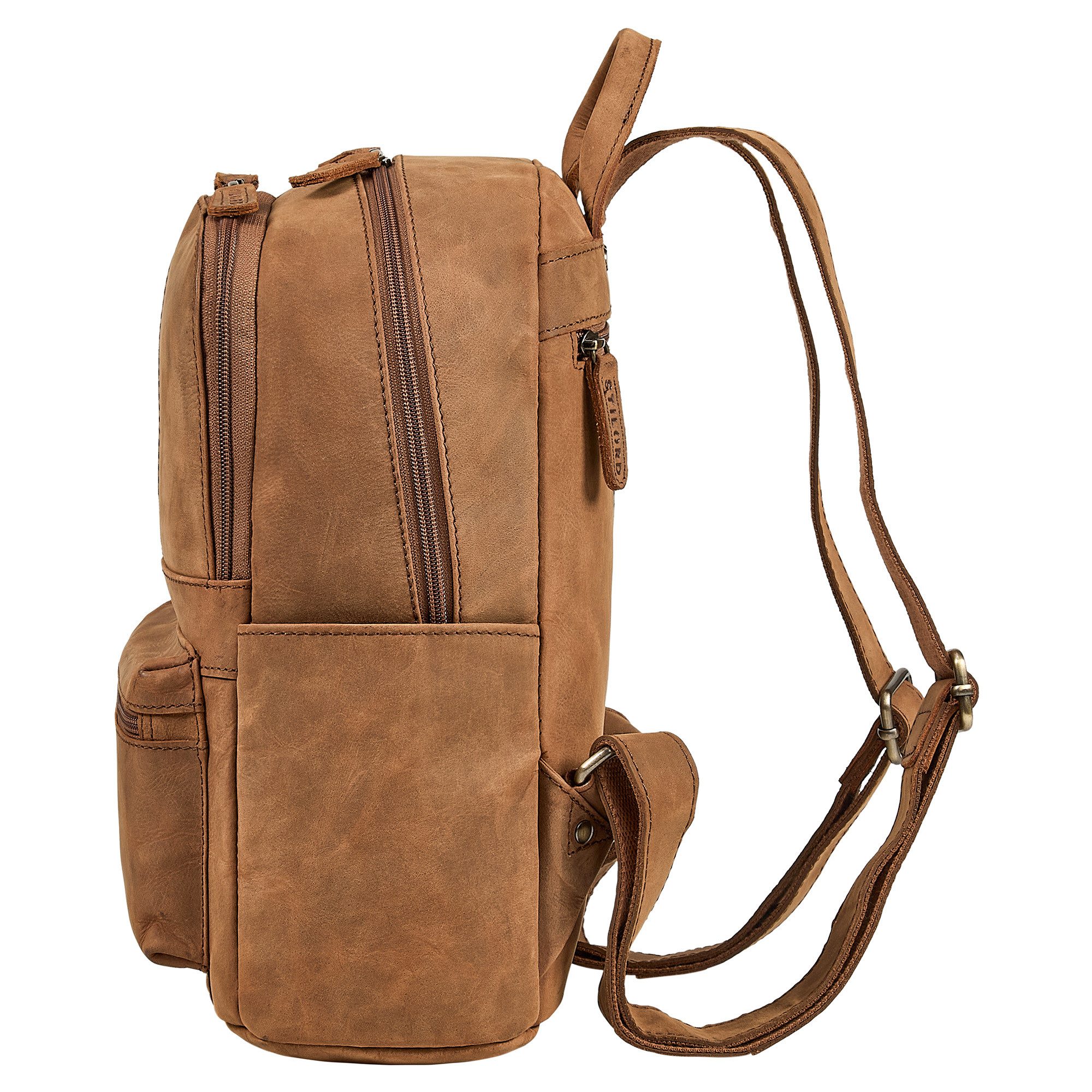 STILORD Cityrucksack "Marcella" Moderner Kleiner Leder Rucksack Damen 13 Zoll