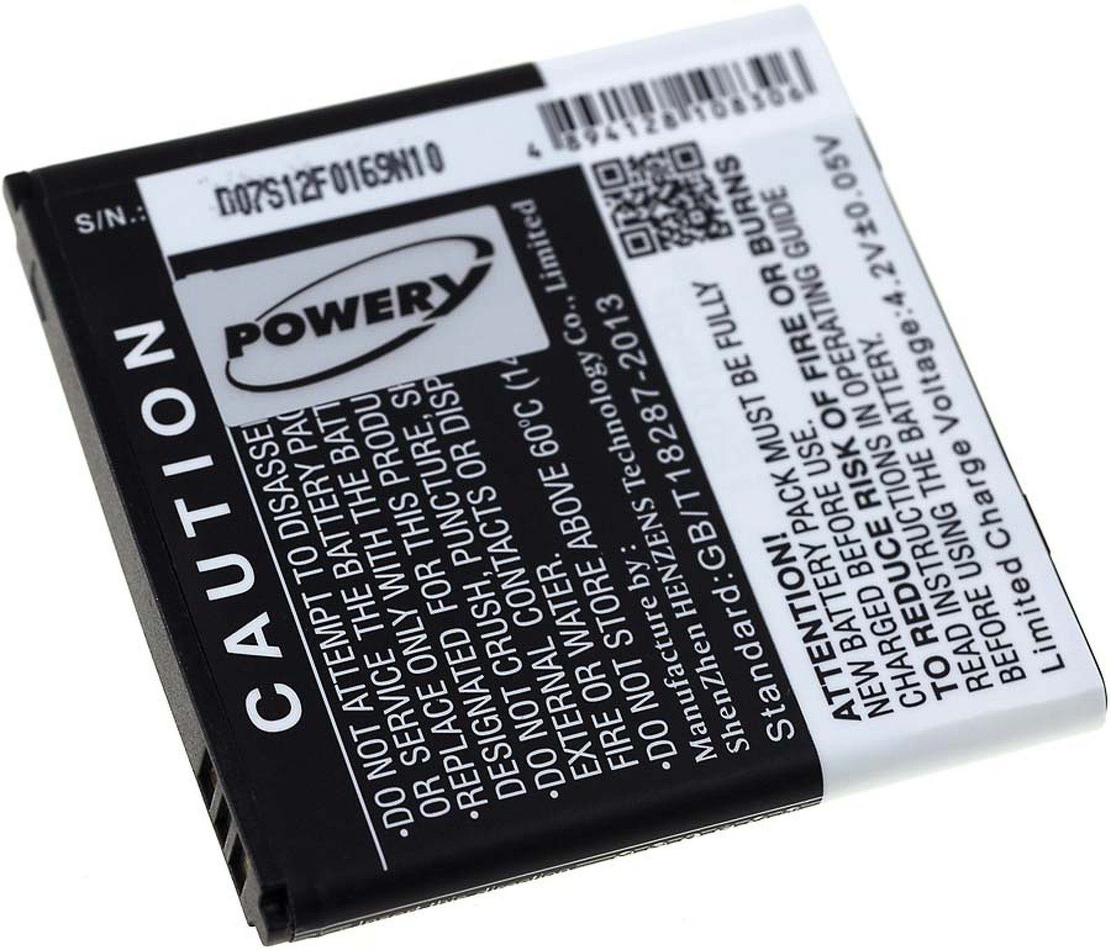 Powery 1500 mAh für 820 (3.7 V) mini Doro Akku Liberto Handy-Akku