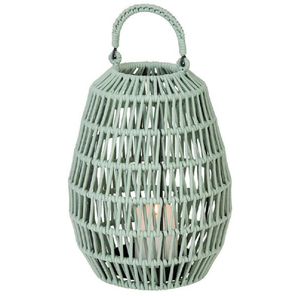 Lambert Windlicht Laterne Cahaya Outdoor Kordel Salbei (37cm)