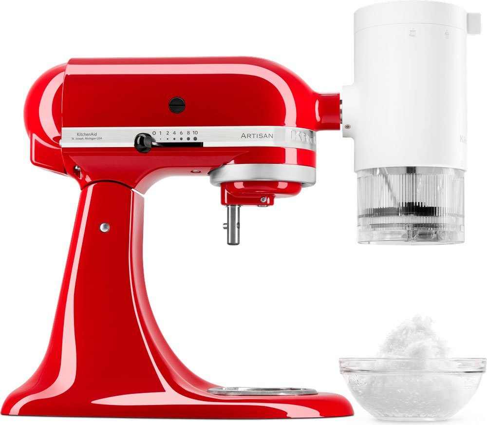 KitchenAid Eisbereiteraufsatz 5KSMSIA, Zubehör für KitchenAid Küchenmaschinen mit kippbarem Kopf und Schüsselheber. NICHT passend für 5KSM3311X. 5KPM5, 5KPM50 und 5K5.