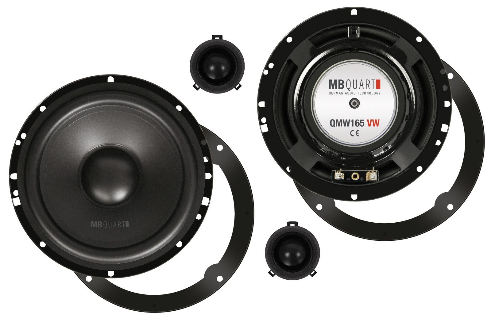 MB Quart MB-Quart QM-165 VW 2-Wege Kompo Lautsprecher 16,5 cm Auto-Lautsprecher