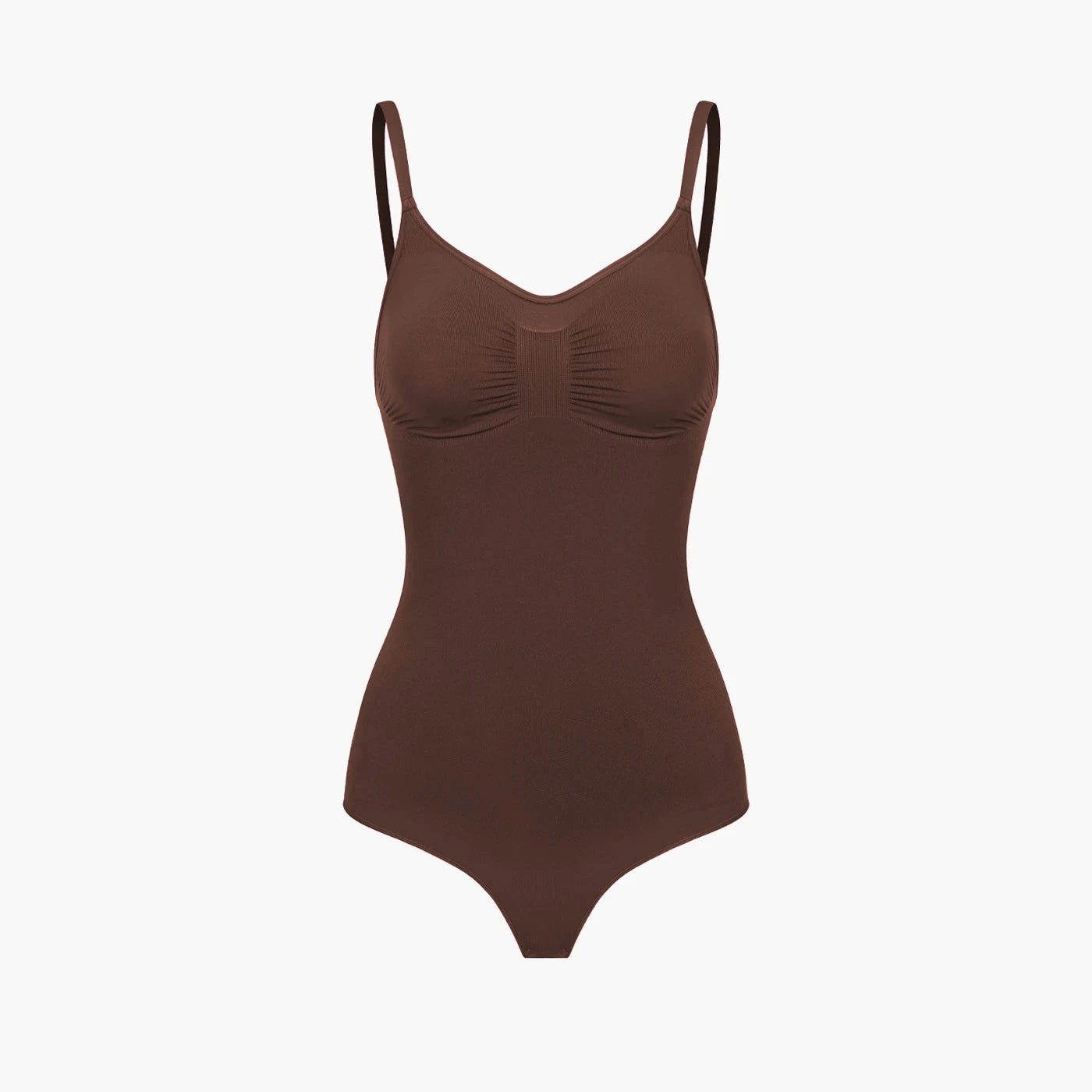 cfab (creamy fabrics) Shaping-Body Bodysuit Sculpting Shapewear mit String-Braun-5XL (1-tlg)