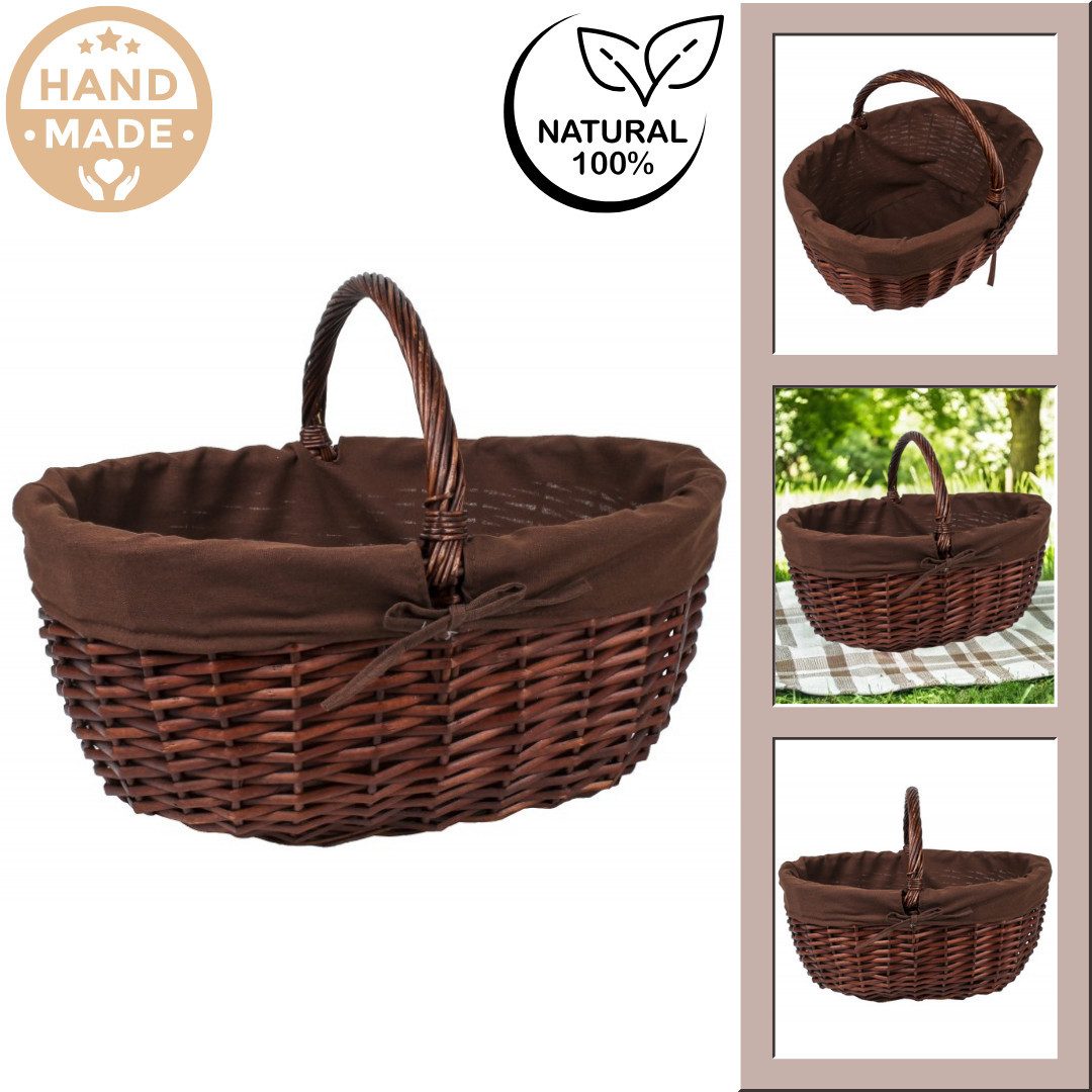 nm_trade Einkaufskorb Weidenkorb Picknickkorb Einkaufskorb Pilzkorb günstig online kaufen