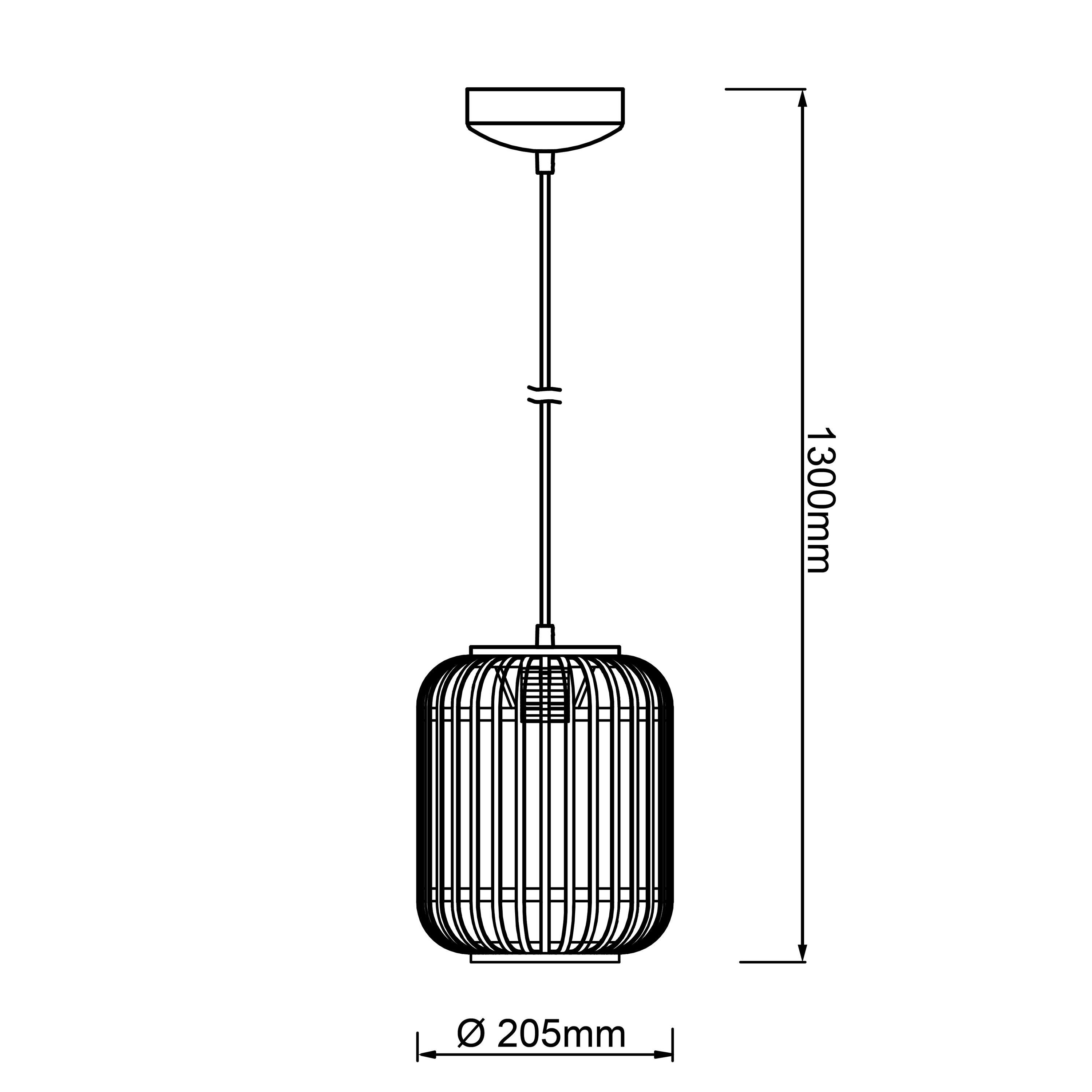 dunkel/schwarz Brilliant Pendelleuchte 21cm 1flg Pendelleuchte holz Woodrow, Innenleuchten,Pend Woodrow