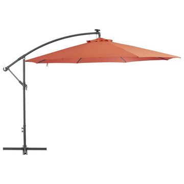 furnicato Sonnenschirm Ampelschirm mit Aluminium-Mast 350 cm Terrakotta-Farbton