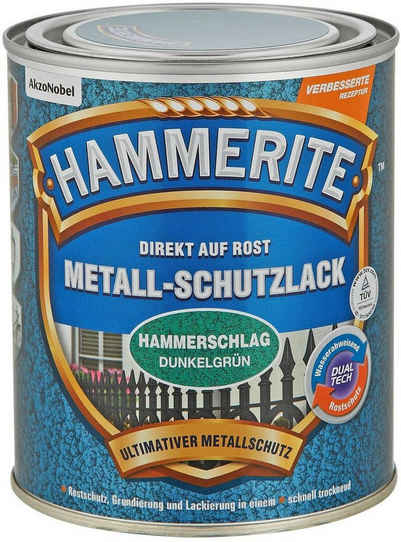 Hammerite  Metallschutzlack Dunkelgrün glänzend / 63095, hochgradig Witterungsbeständig, Wasserabweisend
