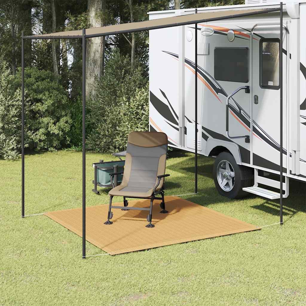 vidaXL Zeltteppiche, Zeltteppich Sandfarbe 200x200 cm HDPE