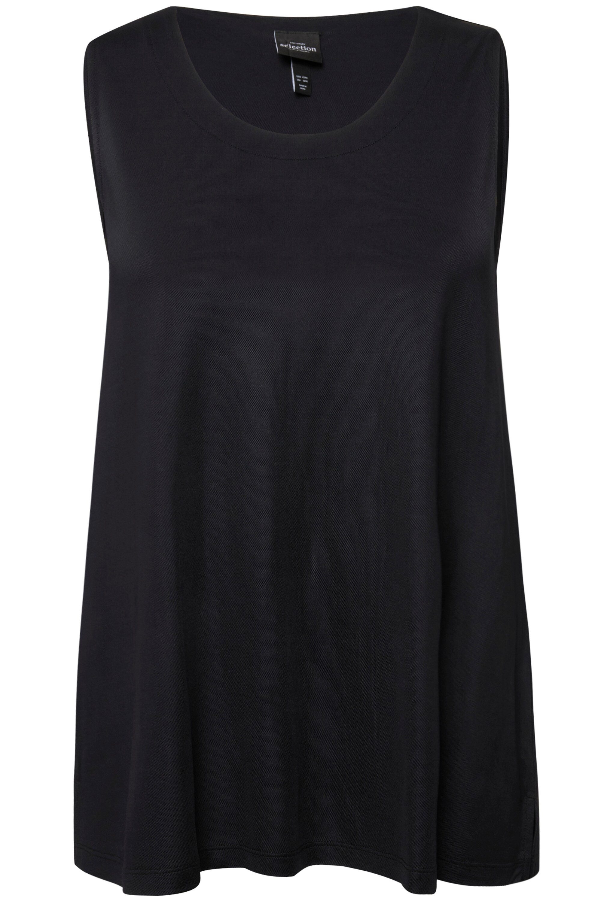 Ulla Popken Longtop Slinkytop Piqué A-Linie günstig online kaufen