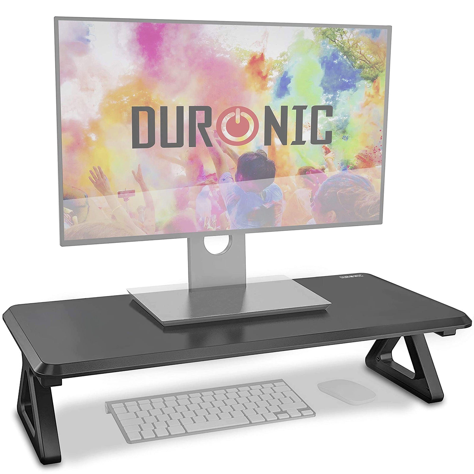 Duronic Monitorständer DM06-1 BK, (Monitorständer Ergonomischer Bildschirmständer Schreibtisch)