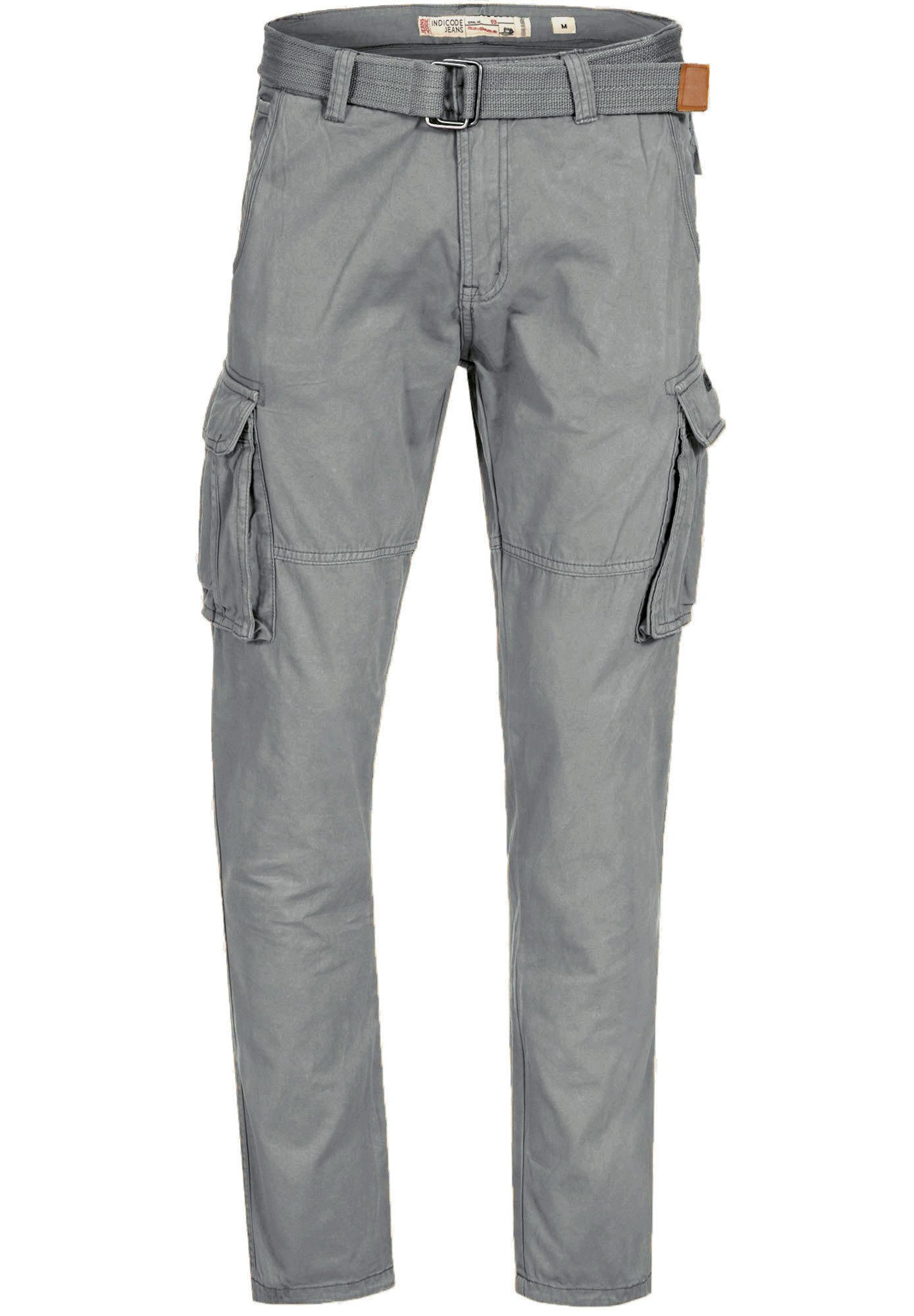 Indicode Cargohose Herren INPascan Freizeithose mit Stretch mit 7 Taschen, günstig online kaufen