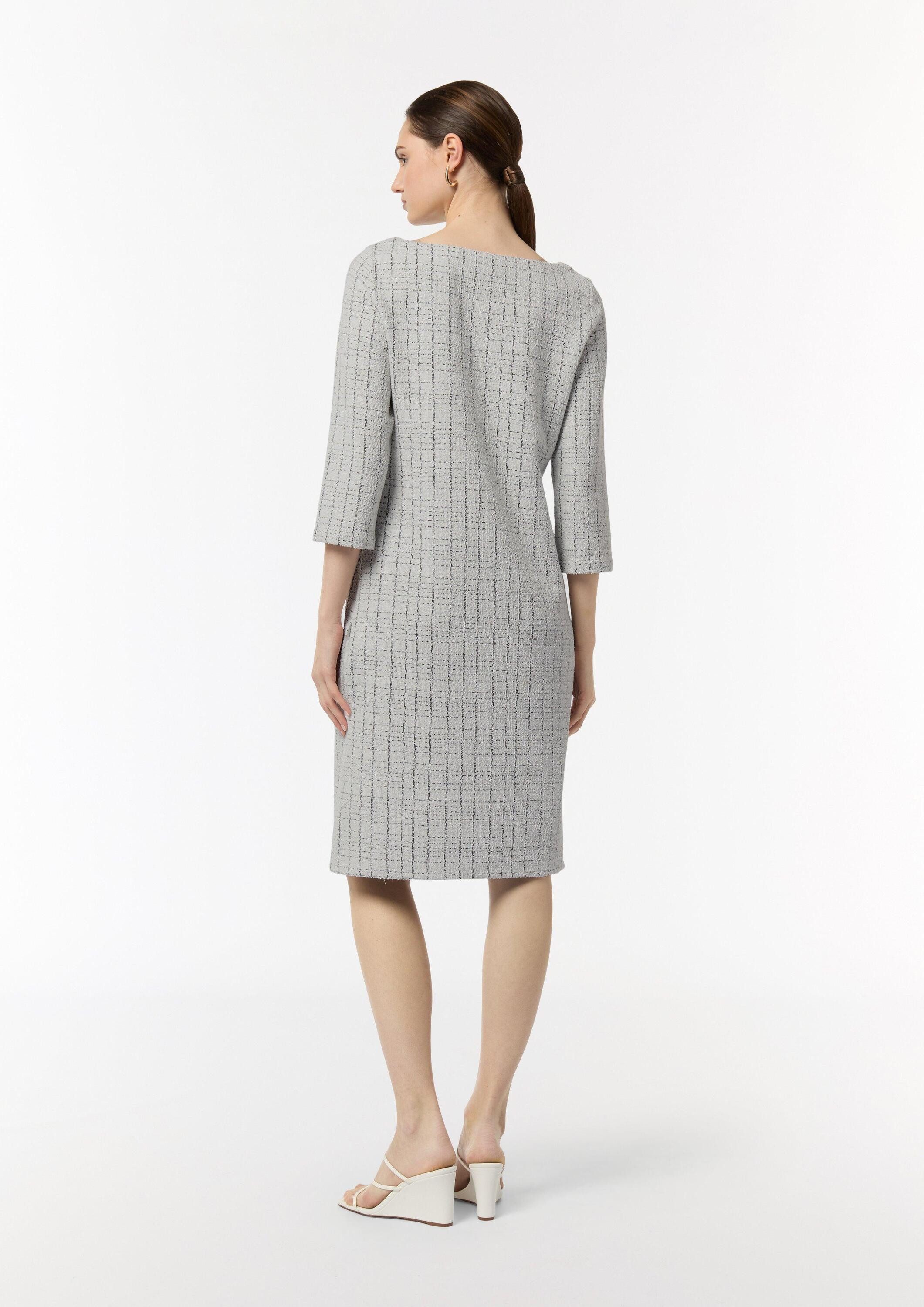 comma Minikleid Kleid Tweedkleid mit 3/4-Arm