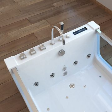 HOME DELUXE Whirlpool-Badewanne Whirlpool ATLANTIC - XL, Wanne für 2 Personen