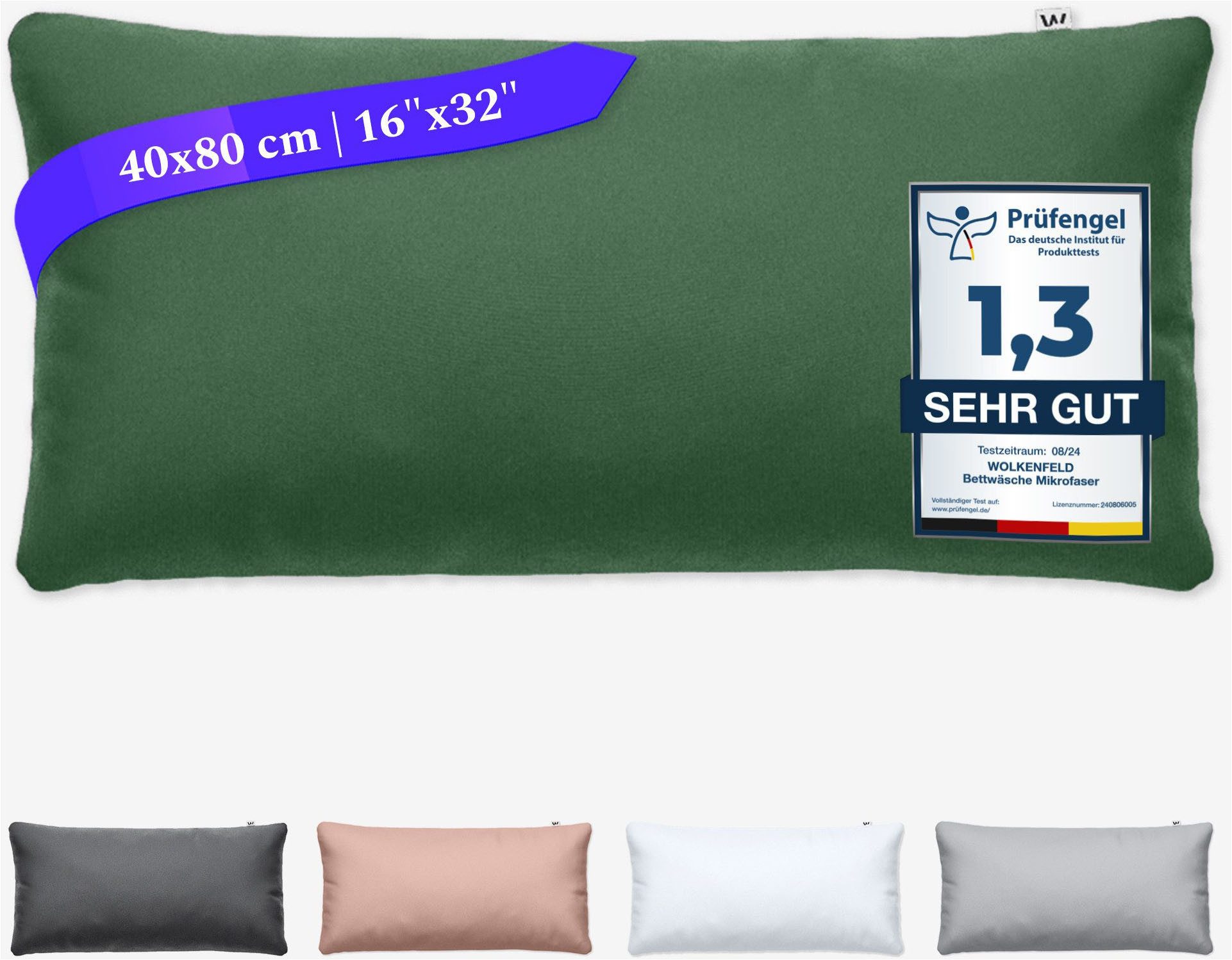 Wolkenfeld Kissenbezug Mikrofaser Kissenbezug - Allergiker Kopfkissenbezug günstig online kaufen