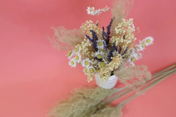 Trockenblume Getrocknter Blumenstrauß "PastelHarmony", Kunstharz.Art