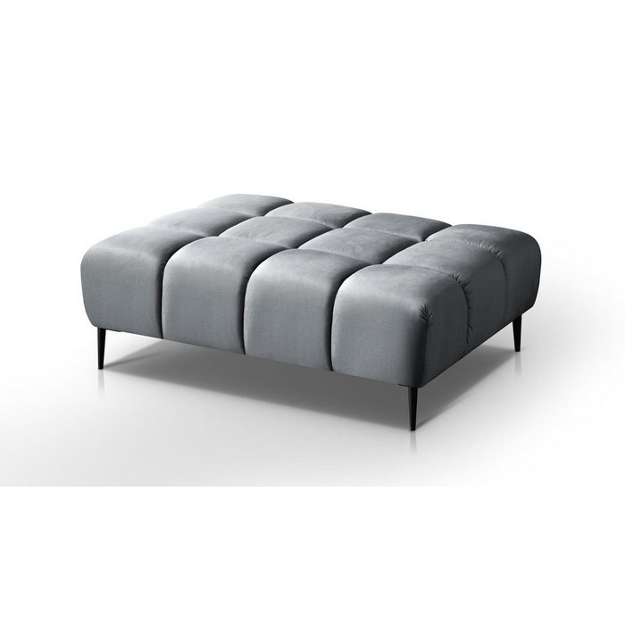 Beautysofa Sitzhocker VANESSA (XXL Format im modernes Design) Steppungen in der Sitzfläche 131x97 cm