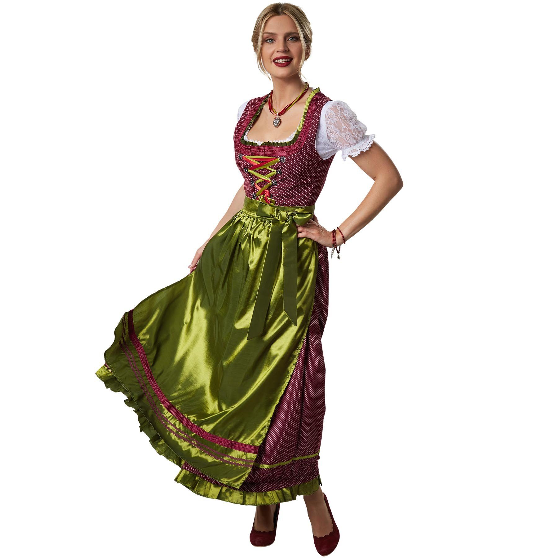 dressforfun Dirndl Frauenkostüm Maxi-Dirndl Ruhpolding Modell 1