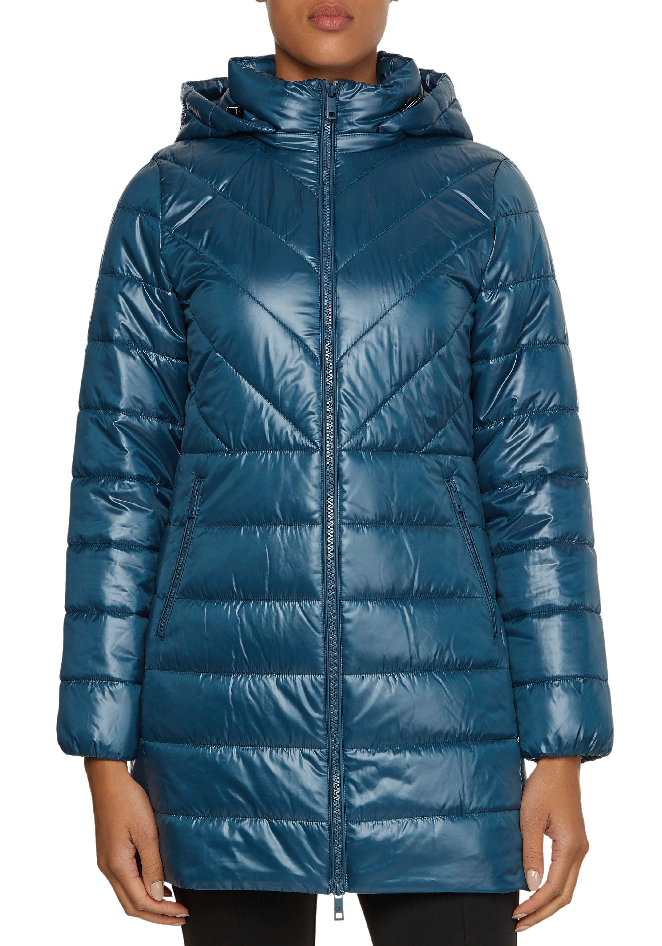 Calvin Klein Steppmantel ESSENTIAL RECYCLED PADDED COAT mit dezentem Calvin Klein Branding