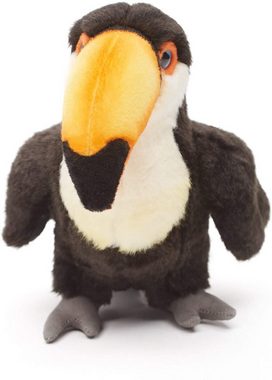 Uni-Toys Kuscheltier Riesentukan - 18 cm (Höhe) - Plüsch-Vogel, Tukan - Plüschtier, zu 100 % recyceltes Füllmaterial