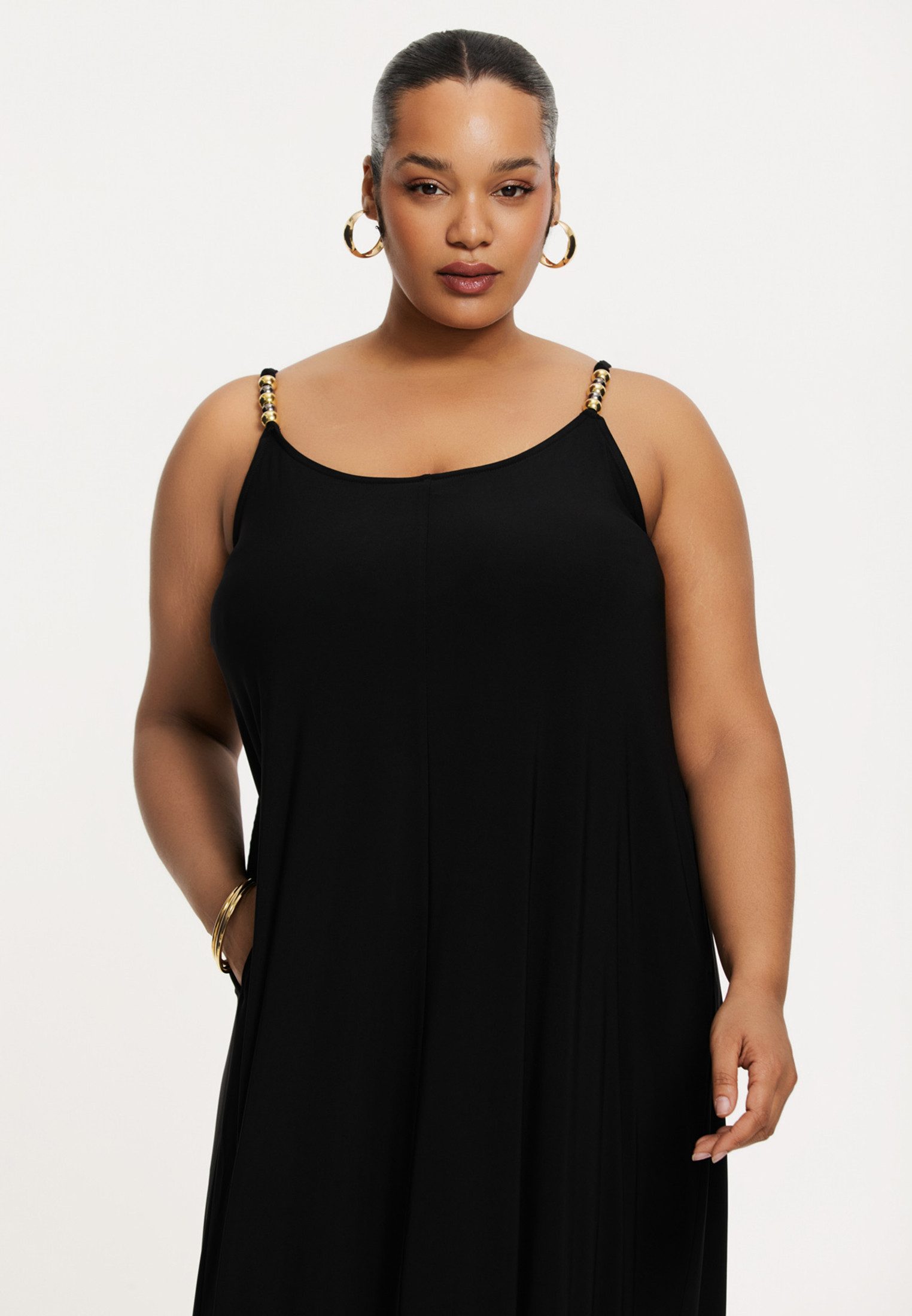 A-Linien-Kleid Damen Kleid ärmellos