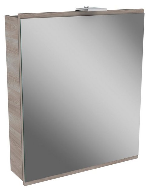 FACKELMANN Badezimmerspiegelschrank FACKELMANN LED Spiegelschrank LIMA / Badschrank mit Soft-Close-System / Maße (B x H x T):