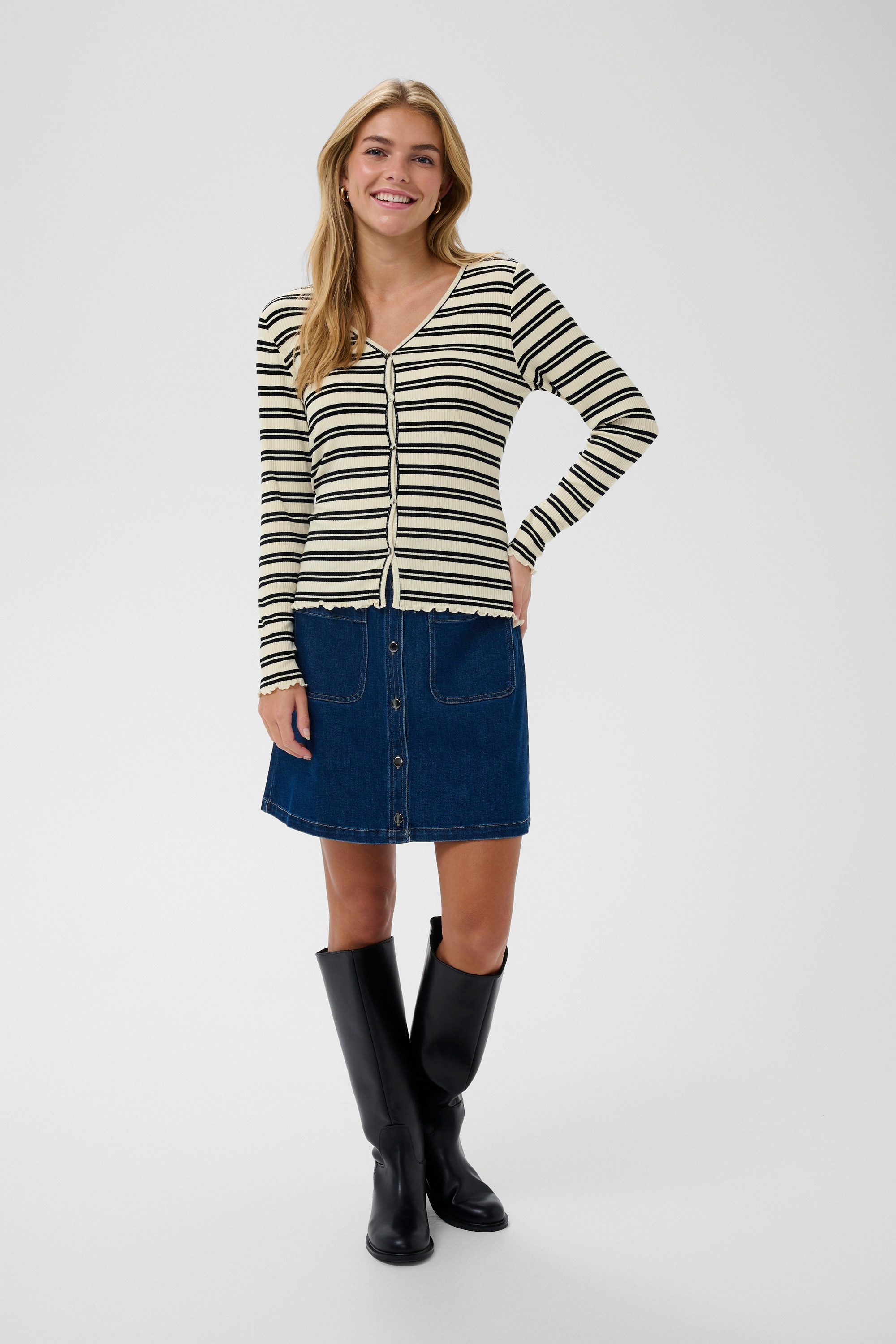 Saint Tropez Sweatjacke Jersey-Cardigan OlaliaSZ