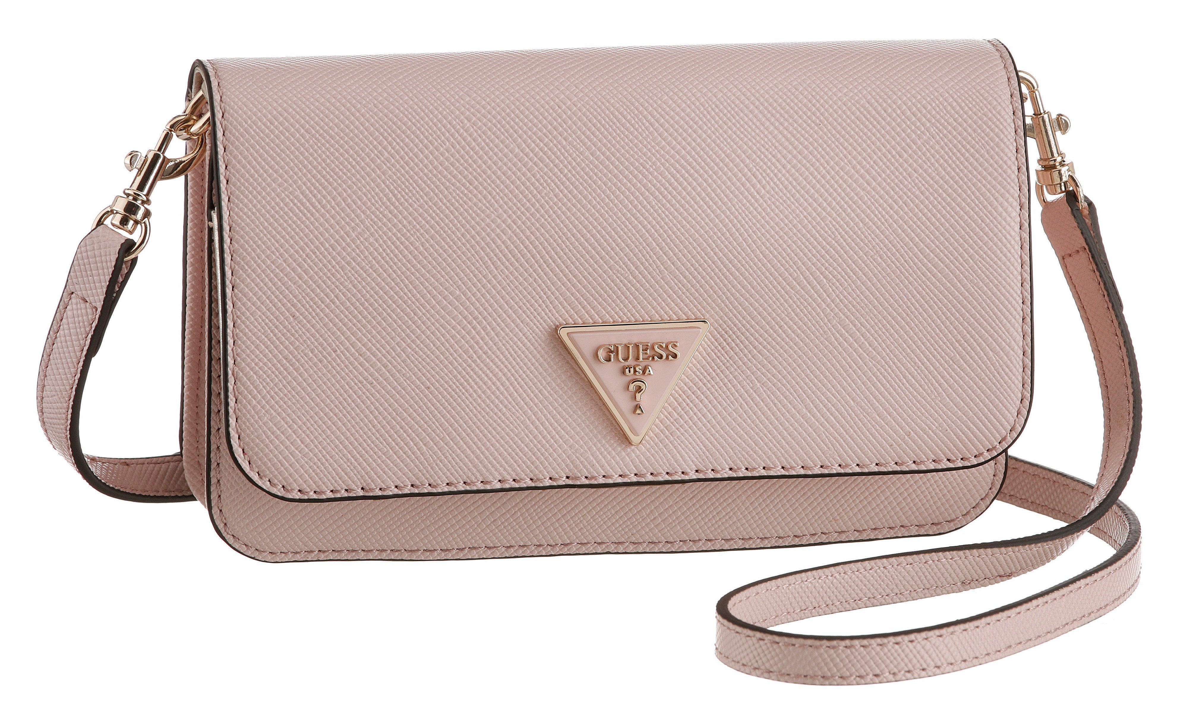 Guess Handytasche NOELLE, im schlichten Design rosa