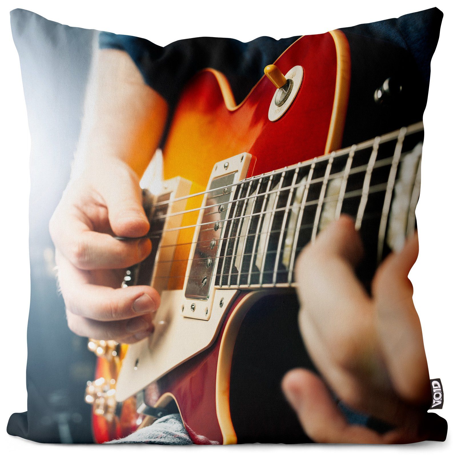 VOID Kissenbezug, (1 Stück), E-Gitarren Musik Musiker gitarre spiel electric instrumente hand fels
