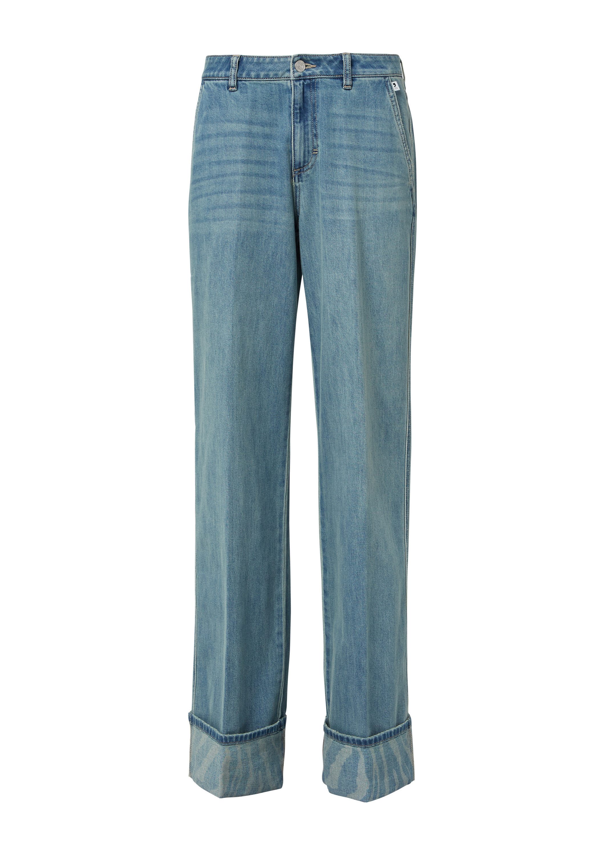 comma Weite Jeans Jeans-Hose Wide-Leg-Jeans mit günstig online kaufen