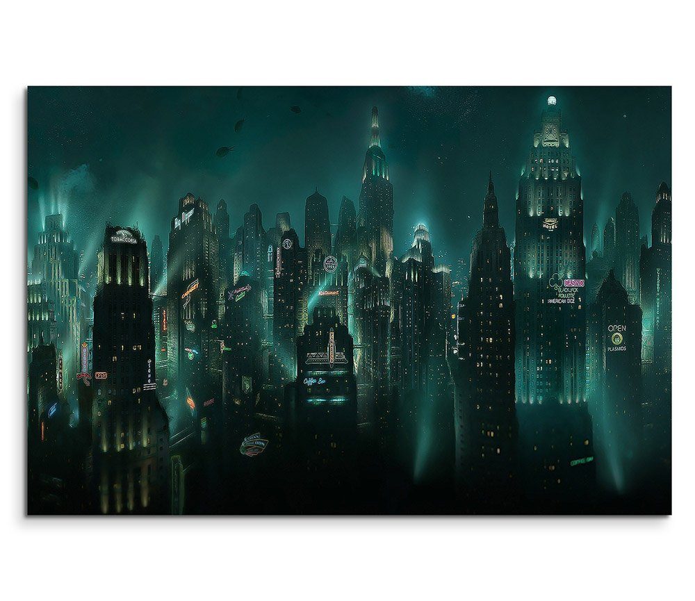 Sinus Art Leinwandbild Bioshock Rapture 120x80cm