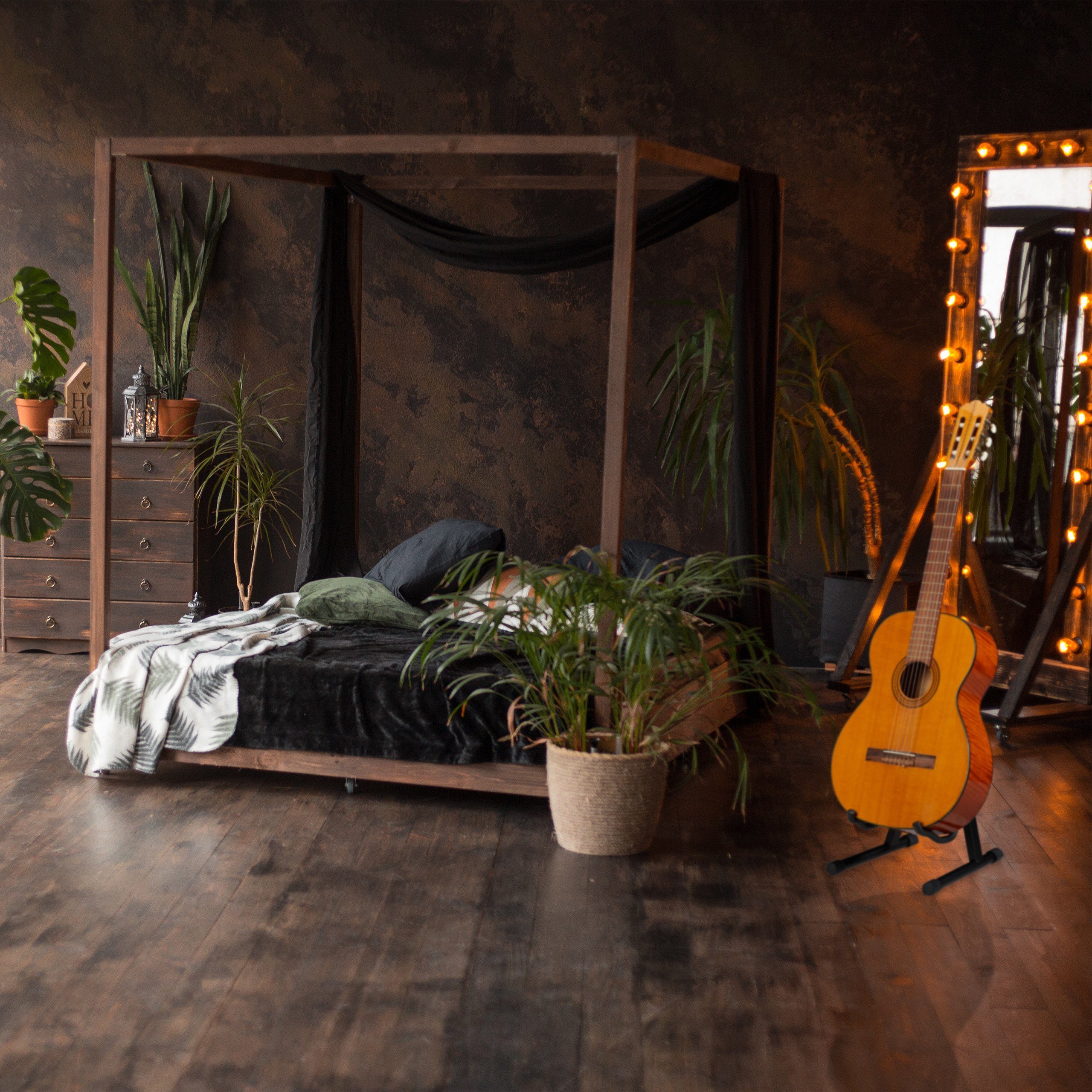 relaxdays Gitarrenständer Faltbarer Gitarrenständer