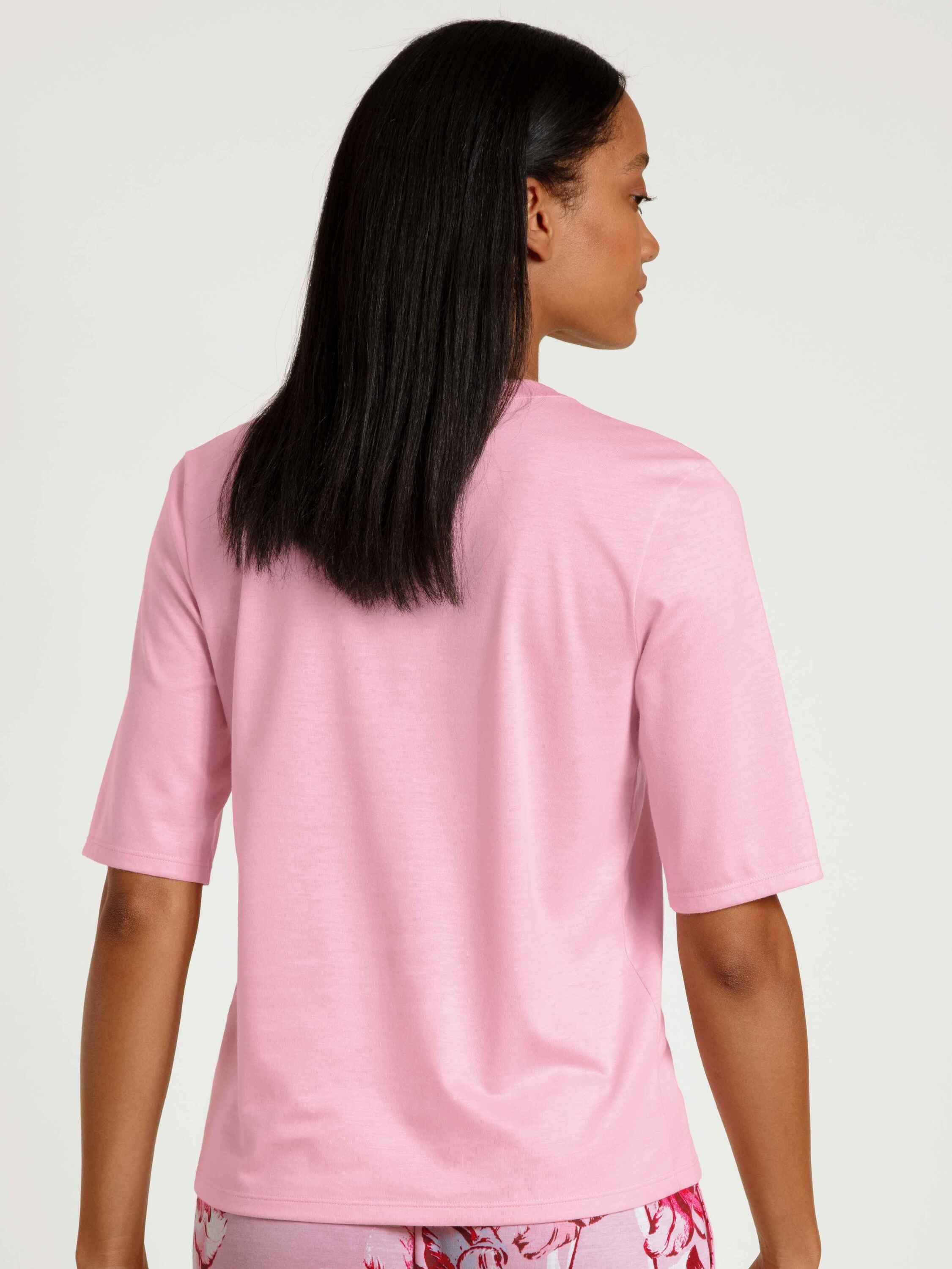 CALIDA Kurzarmshirt Kurzarm-Shirt (1-tlg) pink amethyst
