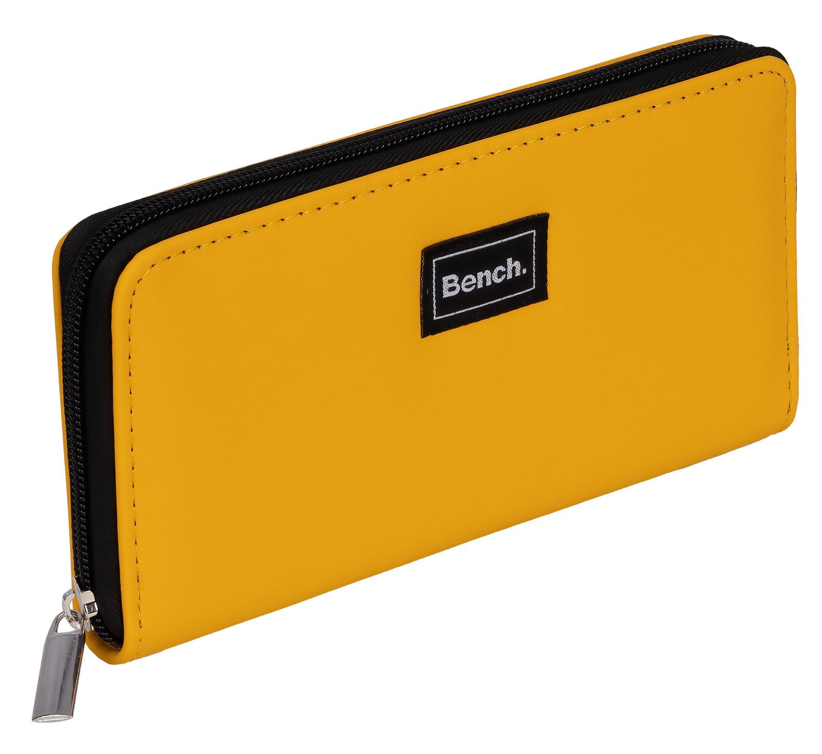 Bench. Geldbörse Bench Große XXL Damen Geldbörse Portemonnaie Reißverschluss Gelb, Damen Geldbörse mit Reißverschluss Portemonnaie Geldbeutel